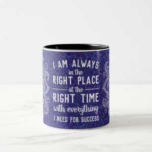 Inspirational Quote Law of Attraction Motivational Two-Tone Coffee Mug