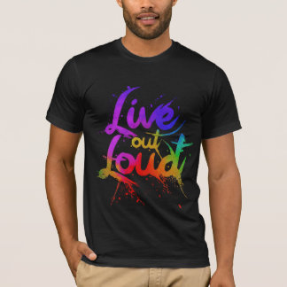 Inspirational Quote (Live Out Loud)design for boys T-Shirt