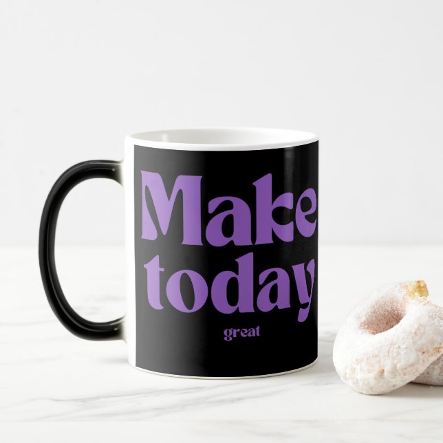 Inspirational Quote Magic Mug (With Donut)