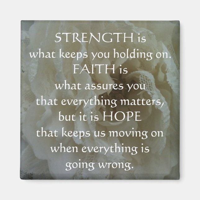 Inspirational Quote Magnet (Front)