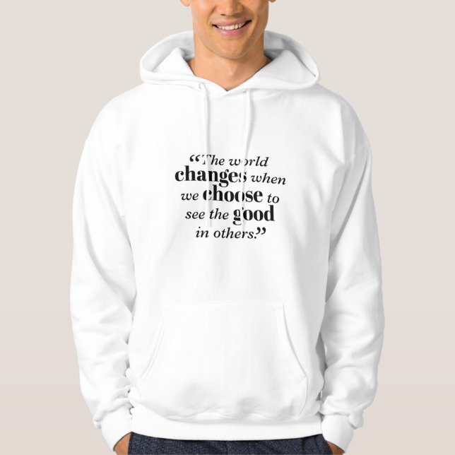 Inspirational Quote Men's Hoodie  (Front)
