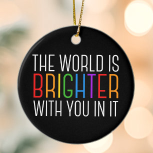 Inspirational Quote Mental Health Encouragement Ceramic Tree Decoration