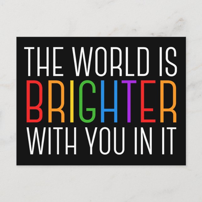 Inspirational Quote Mental Health Encouragement Postcard (Front)