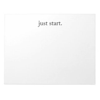 Inspirational Quote Minimalist  Notepad