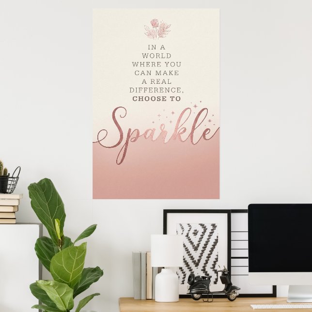 Inspirational Quote – Minimalist Wall Print (Home Office)
