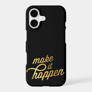 INSPIRATIONAL QUOTE modern typography retro gold