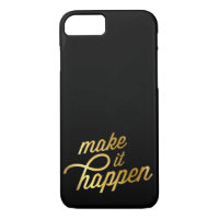 INSPIRATIONAL QUOTE modern typography retro gold
