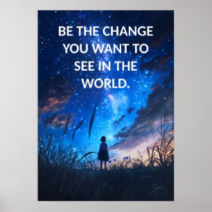 Inspirational Quote Motivation Humble Poster