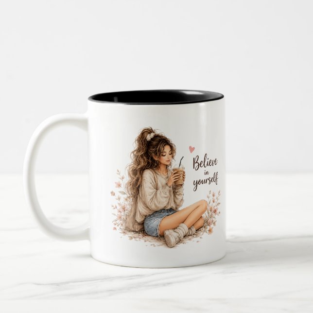 Inspirational Quote Mug Design (Left)