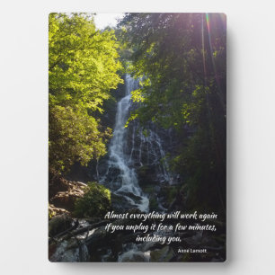 inspirational quote - nature photo 5x7 with easel plaque