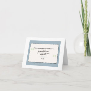 Inspirational Quote Note Card - Ripped Paper