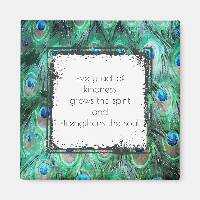 Inspirational Quote On Kindness Spirit And Soul Magnet (Front)
