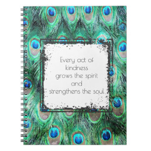 Inspirational Quote On Kindness Spirit And Soul Notebook