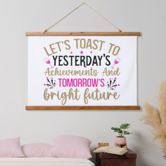 Inspirational Quote on Wall Hanging Tapestry