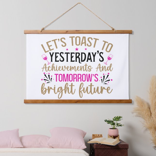 Inspirational Quote on Wall Hanging Tapestry (Bedroom)