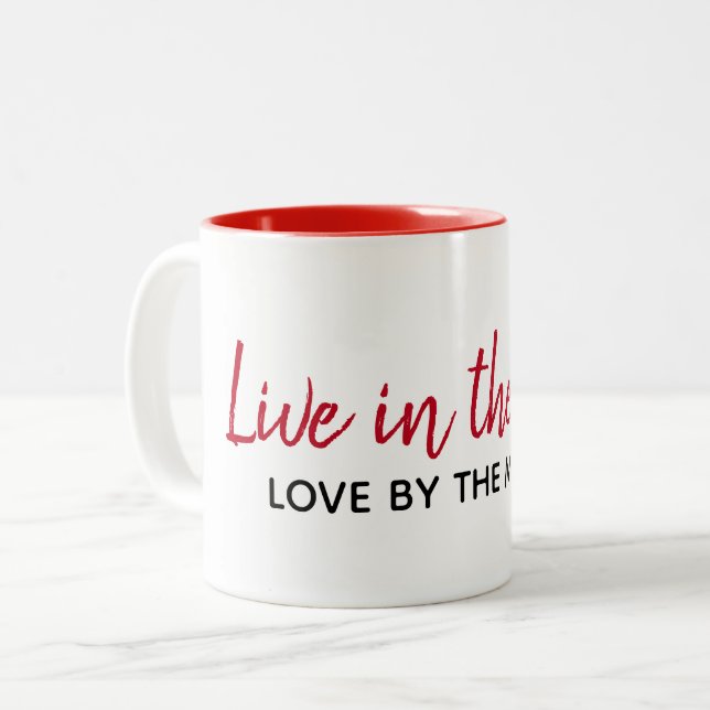 Inspirational Quote On White Mug (Front Left)