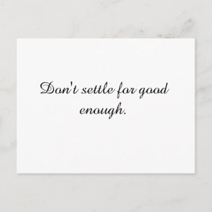 inspirational Quote Postcard