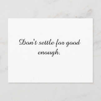 inspirational Quote Postcard