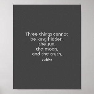 inspirational quote  poster Buddha on truth text