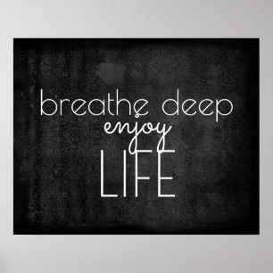 inspirational quote poster enjoy life