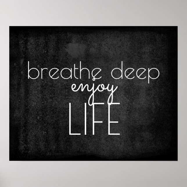 inspirational quote poster enjoy life (Front)