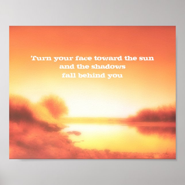 inspirational quote poster nature landscape art (Front)