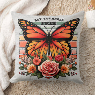 Inspirational Quote/Sayings/Butterfly Cushion