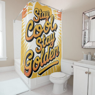 inspirational quote shower curtain