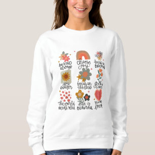 Inspirational Quote Stickers Sweatshirt