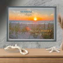 Inspirational Quote Sunrise Painting
