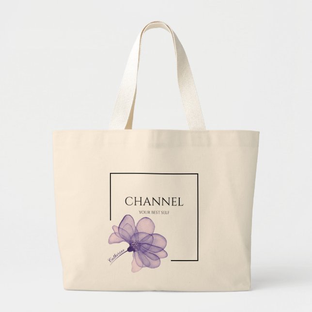 Inspirational Quote Tote Bag (Front)