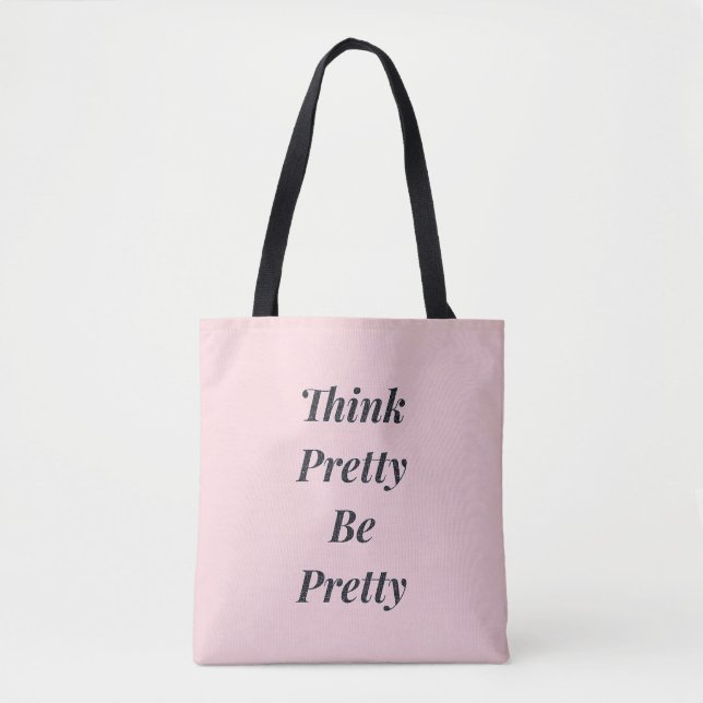 Inspirational quote tote bag (Front)