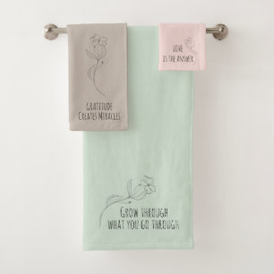 Inspirational Quote Towel Set