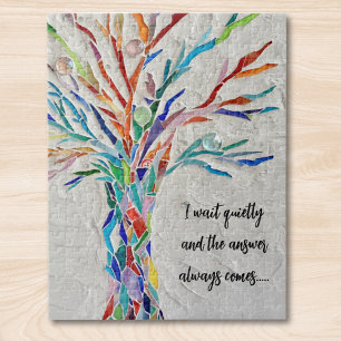 Inspirational Quote Tree Jigsaw Puzzle
