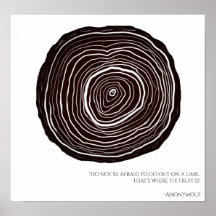 Inspirational Quote | Tree Ring Poster