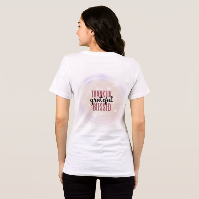 Inspirational Quote  Tri-Blend Shirt (Back Full)