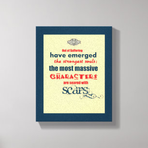 Inspirational Quote Typography Canvas Print