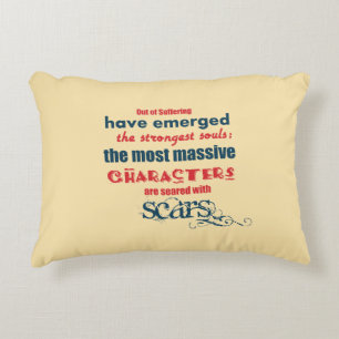 Inspirational Quote Typography Decorative Cushion