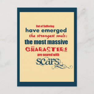 Inspirational Quote Typography Postcard