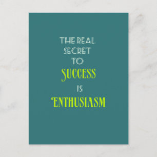 Inspirational Quote Typography Postcard