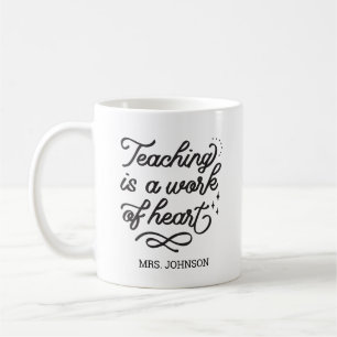 Inspirational Quote Typography Teacher Gift Coffee Mug