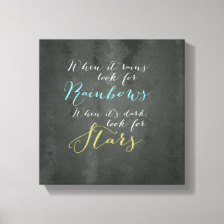 Inspirational Quote Wall Canvas Print