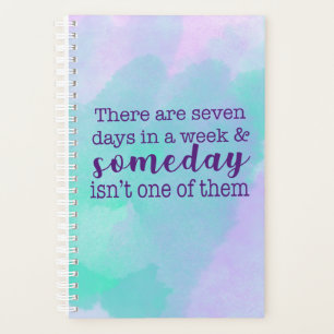 Inspirational Quote Watercolor Planner