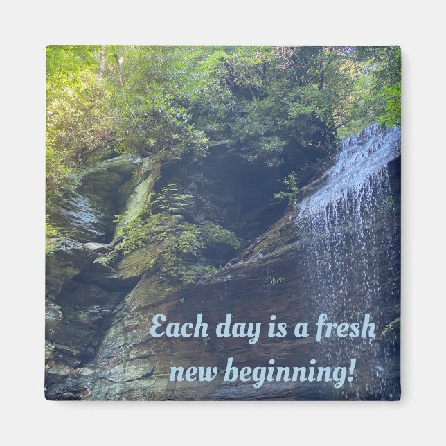 Inspirational Quote Waterfalls Magnet (Front)