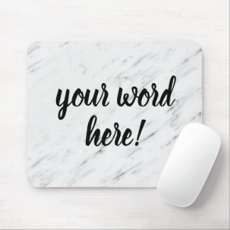 Inspirational Quote Word of the Year Mouse Mat