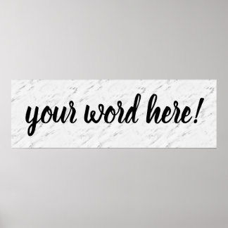 Inspirational Quote Word of the Year Poster