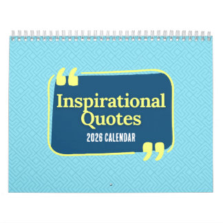 Inspirational Quotes 2026 Calendar