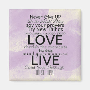 Inspirational Quotes and Sayings Magnet
