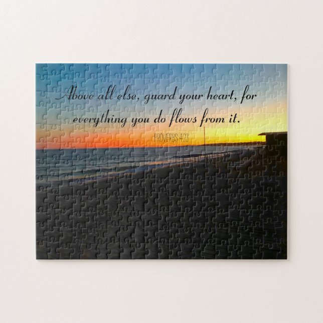 Inspirational quotes Bible Verse Christian  Jigsaw Jigsaw Puzzle (Horizontal)