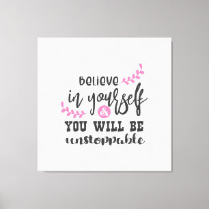 Inspirational Quotes Design   Canvas Print